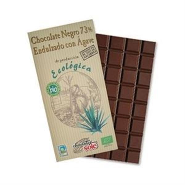 Foto de Chocolate negro 73% sin azucar con agave eco 100gr