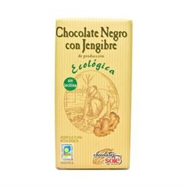 Foto de Chocolate negro con Jengibre eco 100g