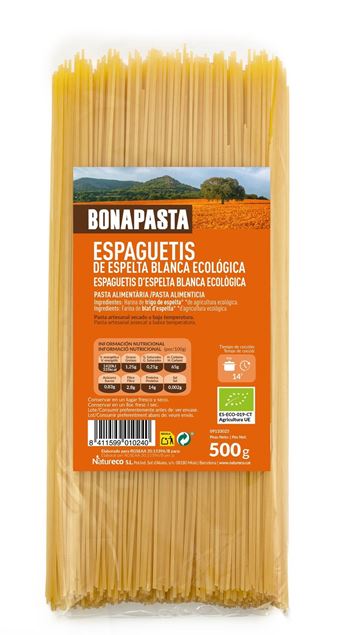 Foto de Espaguetis blancos de espelta eco 500g BONAPASTA
