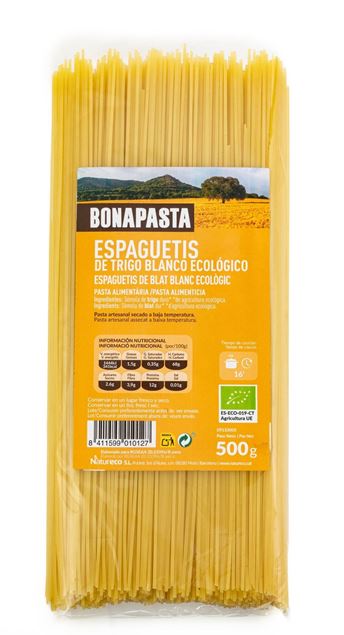 Foto de Espaguetis blancos eco 500g BONAPASTA