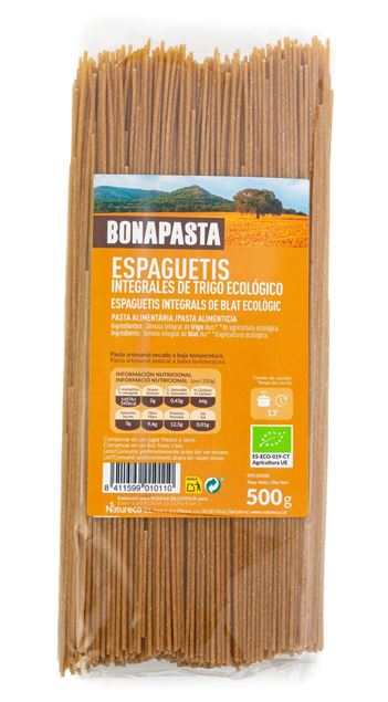 Foto de Espaguetis integrales eco 500g BONAPASTA